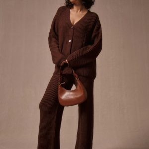 MUSERA Oversized Chunky Knit Cardigan Top Only